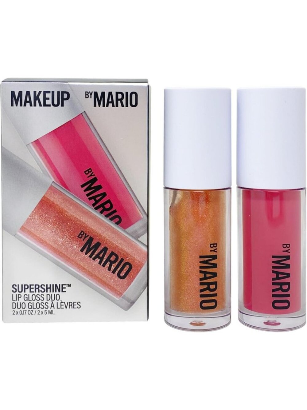 SuperShine Lip Gloss Duo Gift Set - Full Size Rose Gold & Rose Glaze Shades